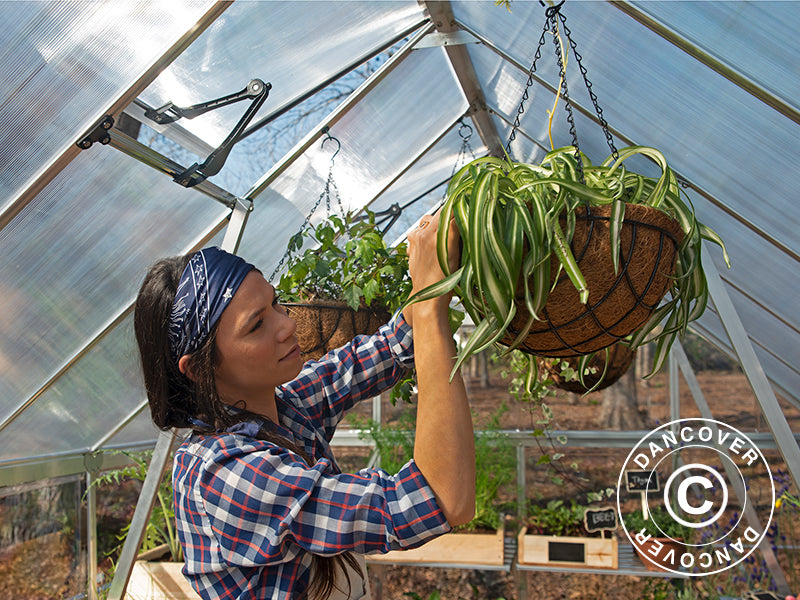 Szklarnia z poliwęglanu Balance 11,8m², Palram/Canopia, 2,44x4,87x2,29m, Srebrna