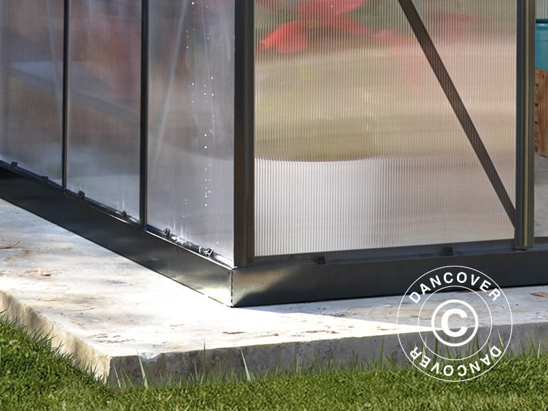 Szklarnia z poliwęglanu 4,6m², Palram/Canopia, 1,85x2,47x2,08m, Szary