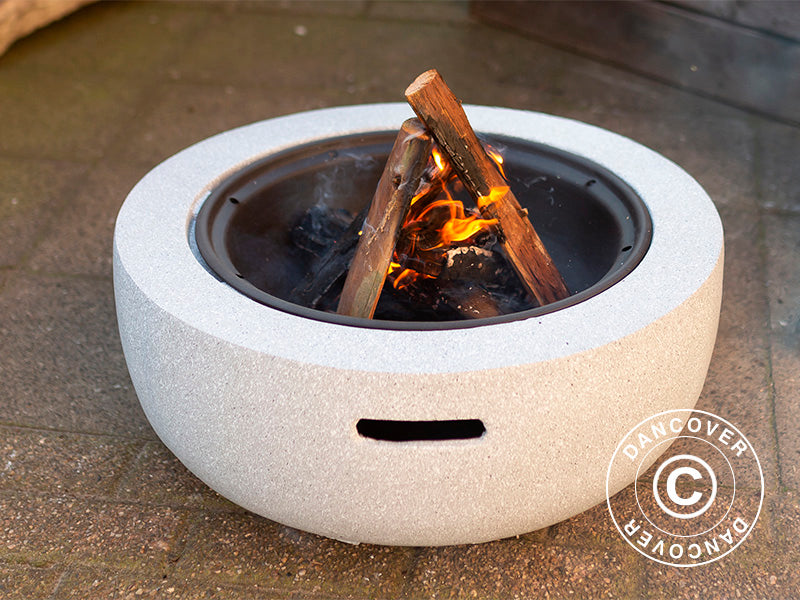 Misa paleniskowa, Ø60x35cm, Szara/Czarna