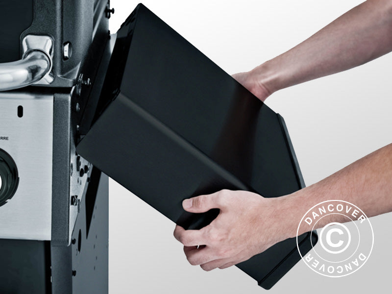 Gas BBQ Grill Crown 420 61x145x116cm Black