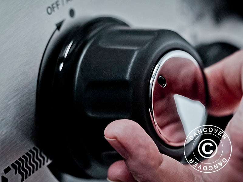 Gas BBQ Grill Crown 420 61x145x116cm Black