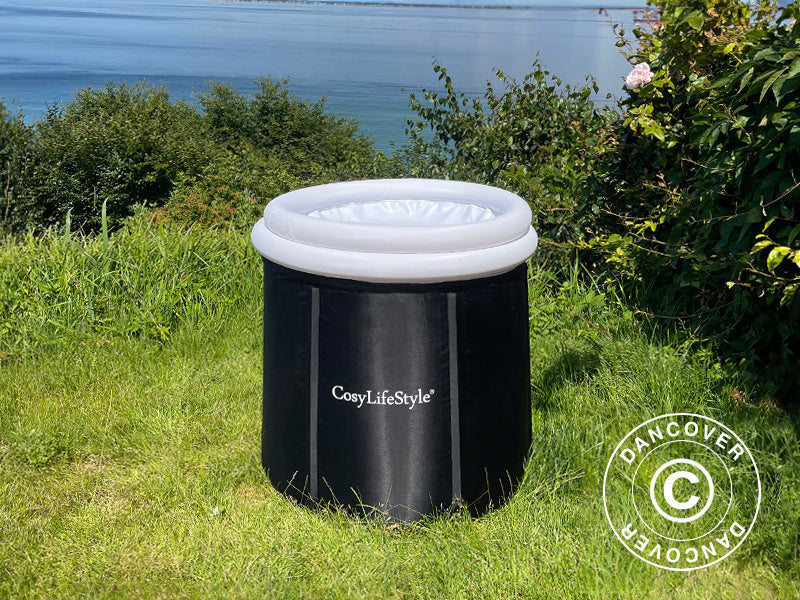 Wanna do kąpieli lodowej, Ø80x75cm, 300L, Czarno/Biała