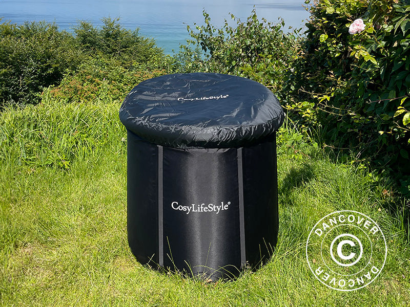 Wanna do kąpieli lodowej, Ø80x75cm, 300L, Czarno/Biała