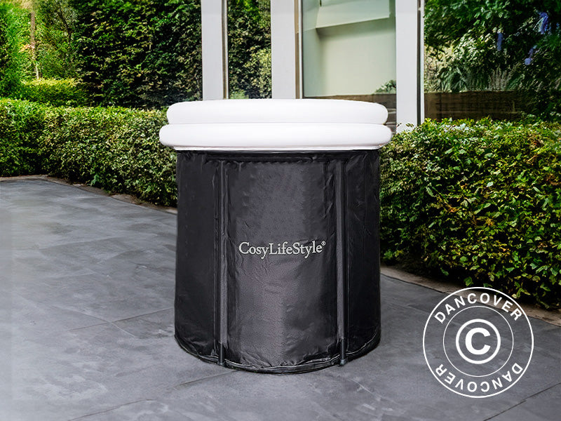 Wanna do kąpieli lodowej, Ø80x75cm, 300L, Czarno/Biała