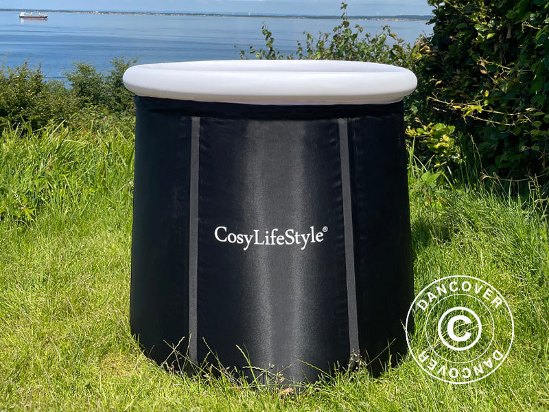 Wanna do kąpieli lodowej, Ø80x75cm, 300L, Czarno/Biała