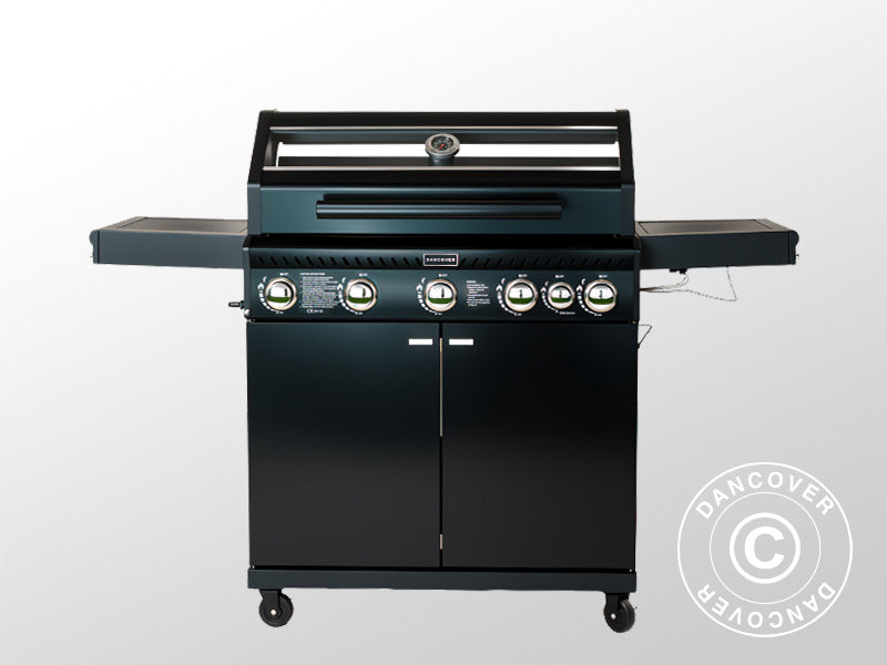 Gas BBQ Grill 53x146x112cm Black (DK)