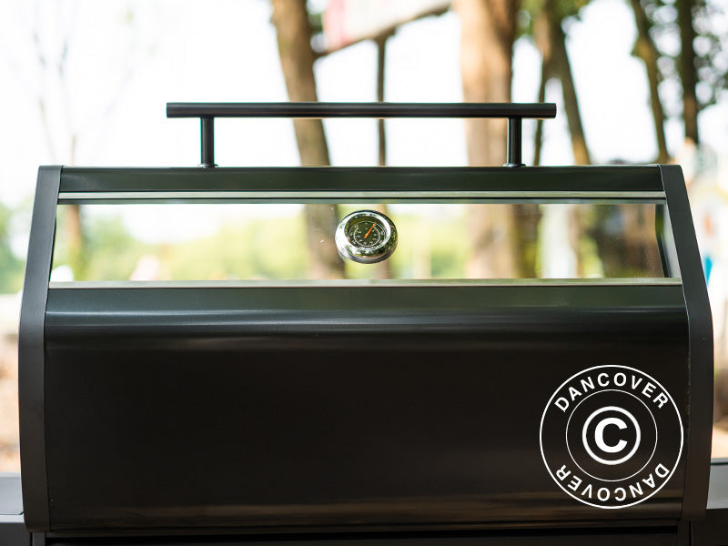 Gas BBQ Grill 53x146x112cm Black (FR)