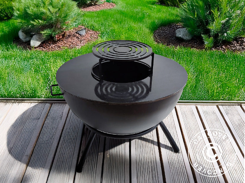 Misa paleniskowa Półkula, Ø60x40/65cm, Czarny