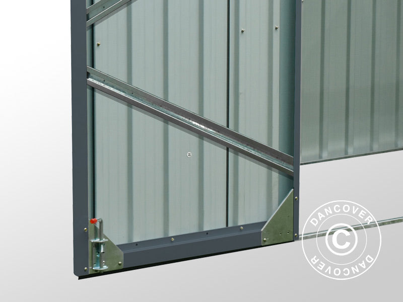 Podwójna zabudowa kosza na śmieci 1,58x1,01x1,34m, 1,6m², Antracyt