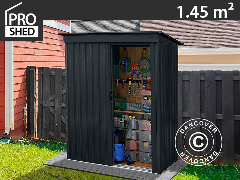 Szopa ogrodowa, 1,63x0,89x1,82m ProShed®, 1,45m², Antracyt