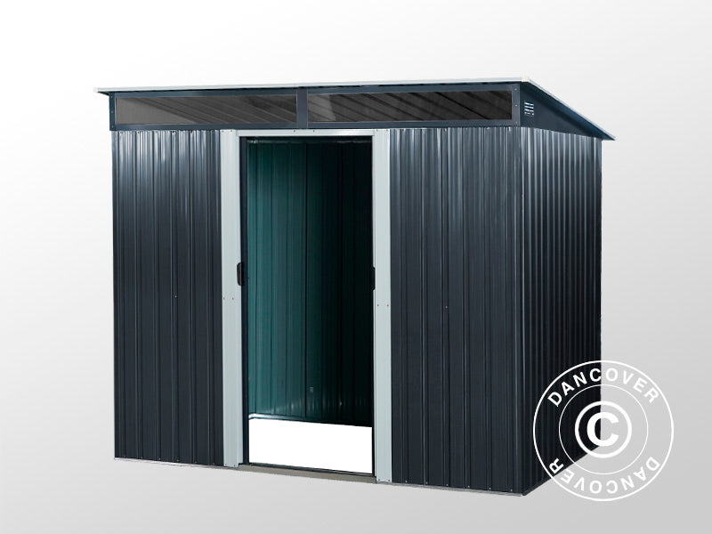 Szopa ogrodowa ze świetlikiem 2,38x1,74x1,96m, 4,14m², ProShed®, Antracyt/Biały