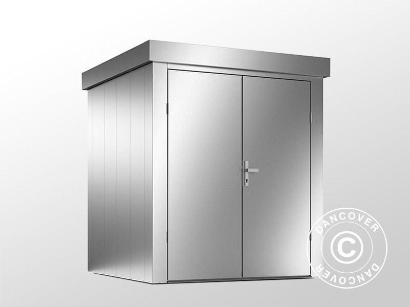 Metal Garden Shed M 1,9x1,9x2,13m Silver