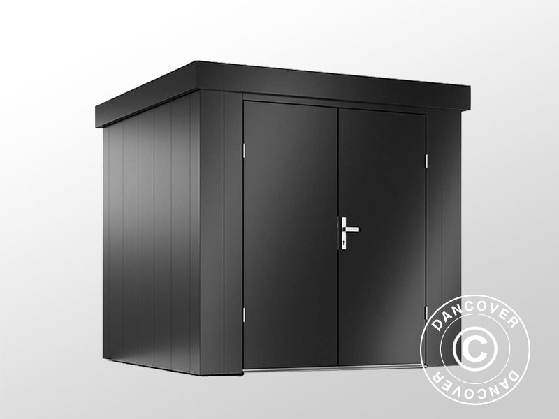 Metal Garden Shed L 2,26x2,26x2,13m Anthracite