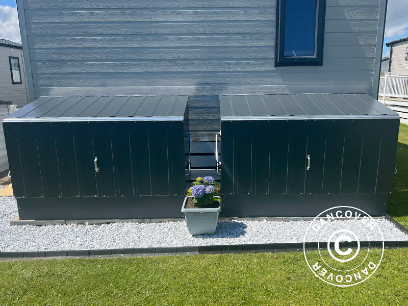 Schowek na rowery, Bicycle Storage Box, Trimetals , 1,96x0,89x1,33m, 1,74m², Antracyt