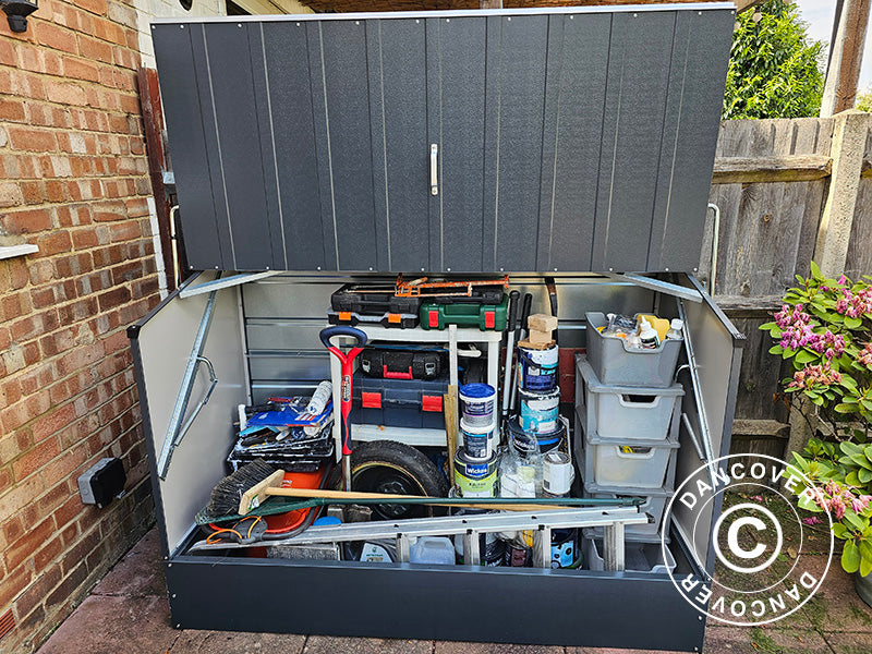 Schowek na rowery, Bicycle Storage Box, Trimetals , 1,96x0,89x1,33m, 1,74m², Antracyt