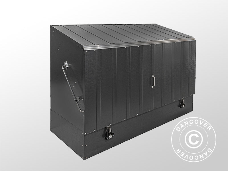 Schowek na rowery, Protect-a-Cycle, Trimetals, 1,96x0,89x1,33m, 1,74m², Antracyt