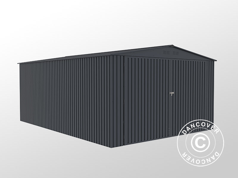 Garaż metalowy 3,8x5,4x2,32m, 20,52m², ProShed®, Antracyt