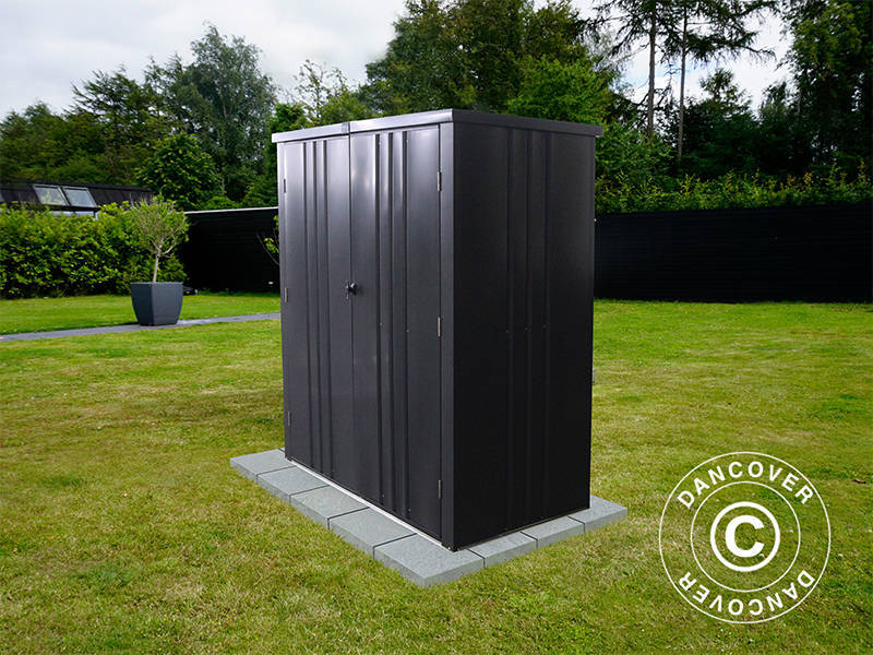 Szopa ogrodowa/Szafa metalowa 1,6x0,85x1,8m, antracyt