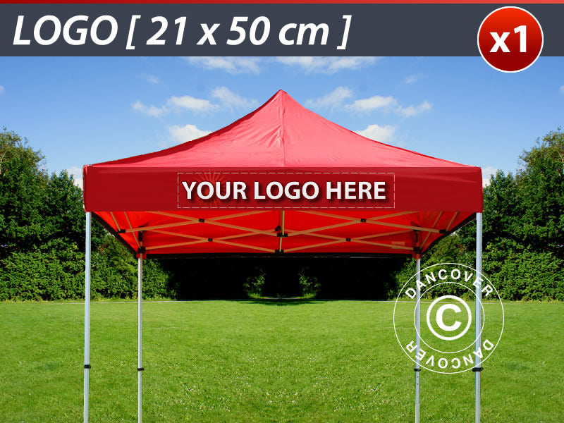 1 szt. FleXtents nadruk na falbanę 21x50cm, wycentrowany