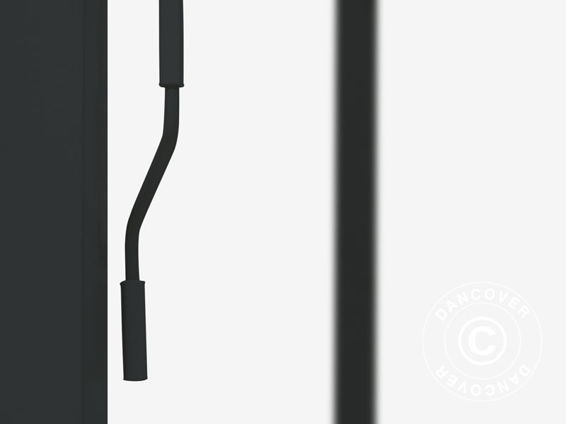 Bioklimatyczna pawilon Pergola Mirador, 3x3,6m, Antracyt