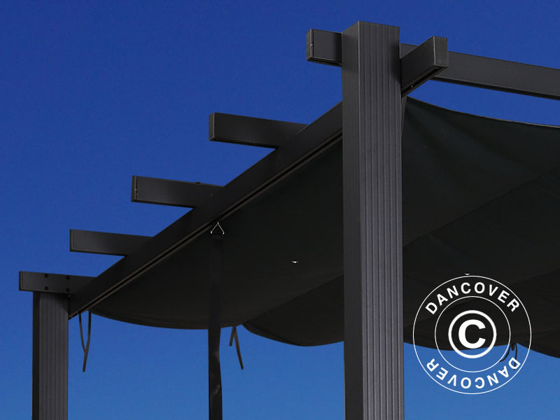 Pawilon Pergola Santa Cruz, 3x4m, Ciemny szary