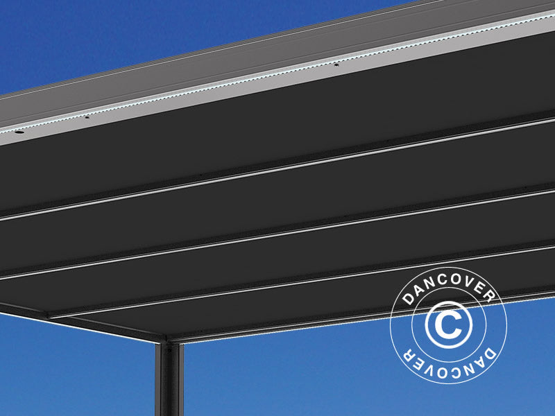 Pawilon Pergola San Fernando, 3x3m, Czarny/Ciemnoszary
