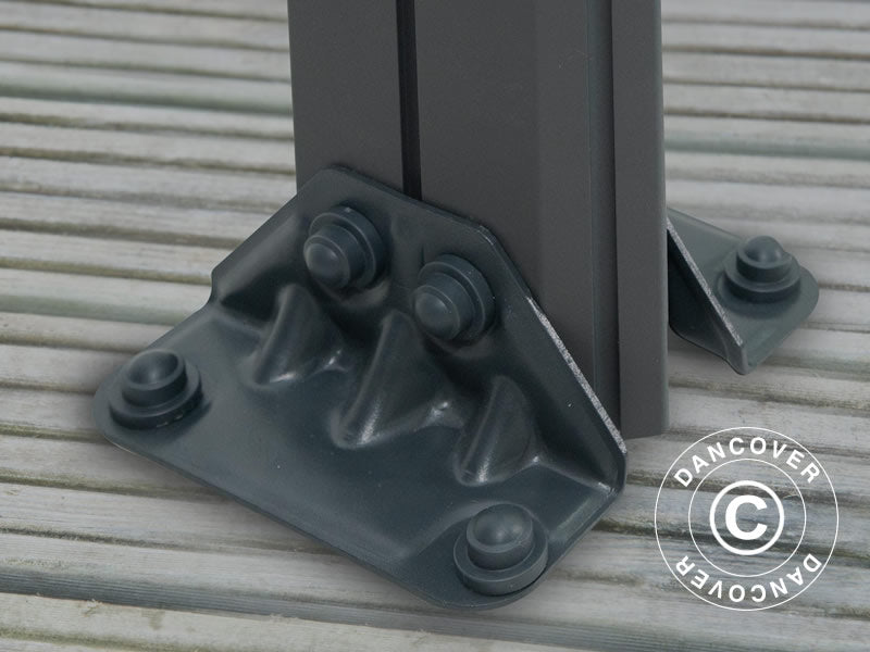 Pawilon ogrodowy Martinique 3,59x4,93m, Antracyt