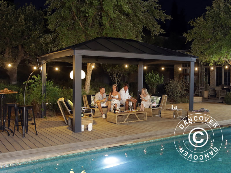 Pawilon ogrodowy Dallas 3,64x4,88m, Antracyt