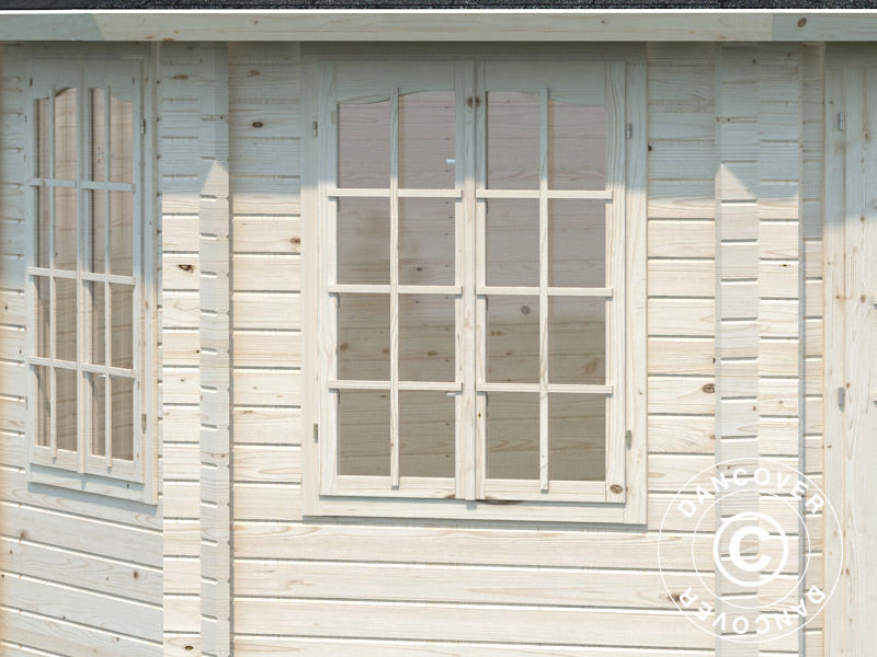 Pawilon drewniany z podłogą, 4,21x4,21x3,71m, 14,1m², Naturalne drewno