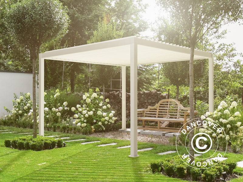 Bioklimatyczna pawilon Pergola San Marino 3x4m, Biały