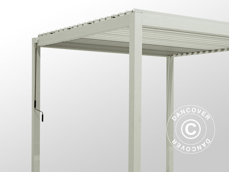 Bioklimatyczna pawilon Pergola San Marino 3x4m, Biały