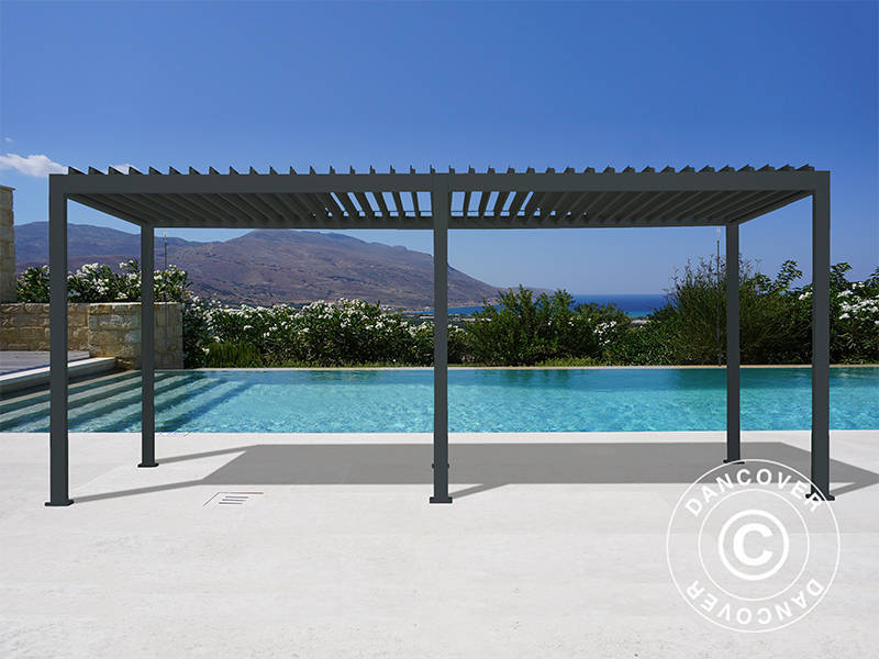 Bioklimatyczna pawilon Pergola San Marino 3x6m, Antracyt