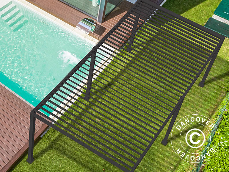 Bioklimatyczna pawilon Pergola San Marino 3x6m, Antracyt