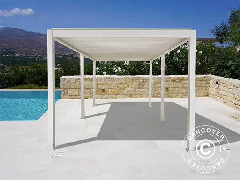 Bioklimatyczna pawilon Pergola San Marino 3x6m, Biały