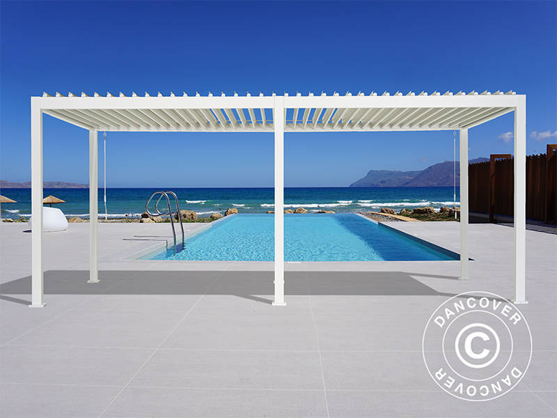 Bioklimatyczna pawilon Pergola San Marino 3x6m, Biały