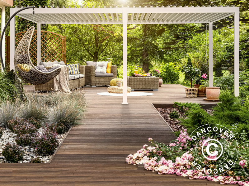 Bioklimatyczna pawilon Pergola San Marino 3x6m, Biały