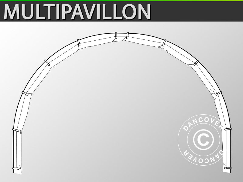 Kopułowy namiot imprezowy Multipavillon - rynna