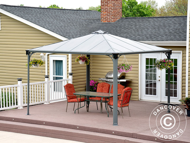 Pawilon ogrodowy Palermo, Palram/Canopia, 3,6x3,6m, Antracyt