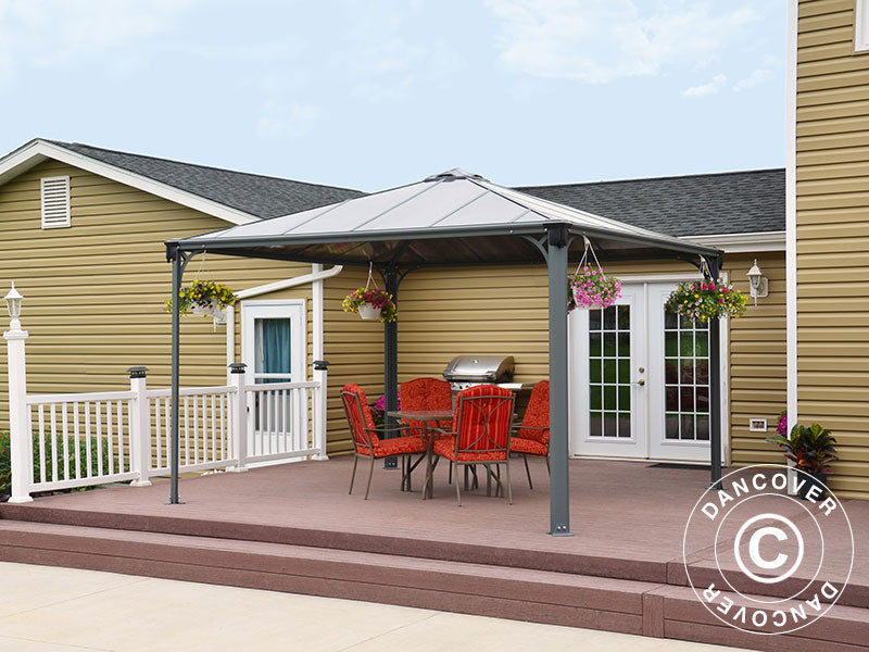 Pawilon ogrodowy Palermo, Palram/Canopia, 3,6x3,6m, Antracyt