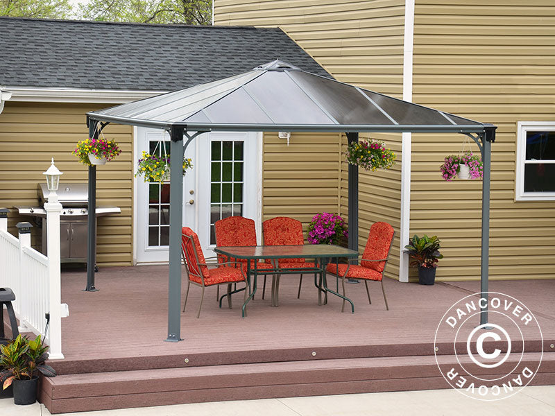 Pawilon ogrodowy Palermo, Palram/Canopia, 3,6x3,6m, Antracyt