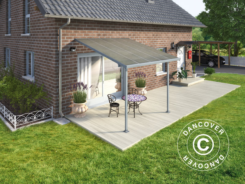 Zadaszenie tarasu Feria, Palram/Canopia, 3x3,05m, Szary