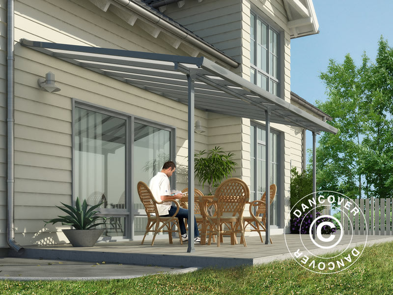 Zadaszenie tarasu Feria, Palram/Canopia, 3x5,46m, Szary