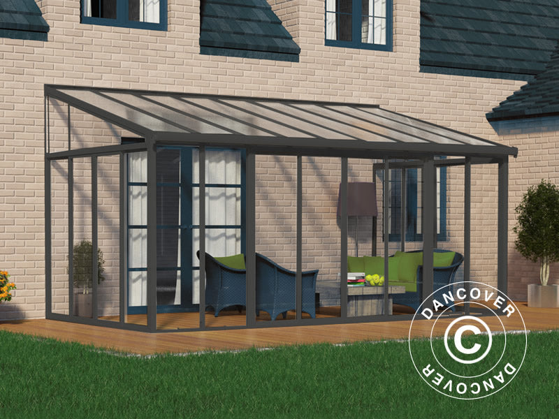 Ogród zimowy SanRemo, Palram/Canopia, 3x5,46m Antracyt