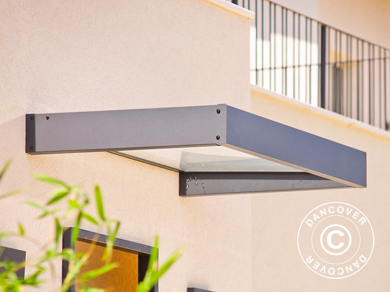 Zadaszenie drzwiowe Sophia 1600, Palram/Canopia, 0,95x1,6x0,17m, Ciemnoszary/Przezroczysty