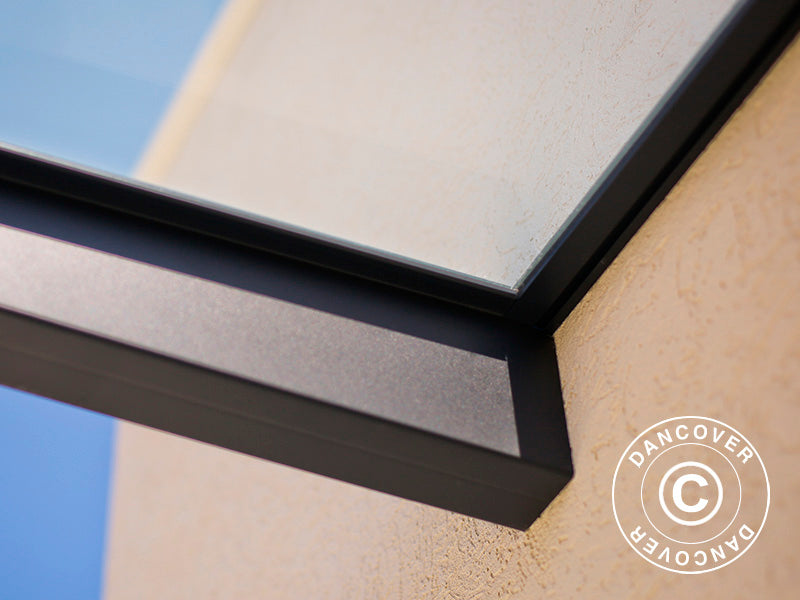 Zadaszenie drzwiowe Sophia 2150, Palram/Canopia, 0,95x2,15x0,17m, Ciemnoszary/Przezroczysty