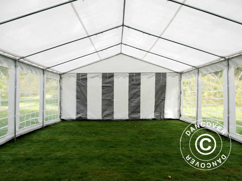 Namiot imprezowy PLUS 5x6m PE 700, Szary/Biały