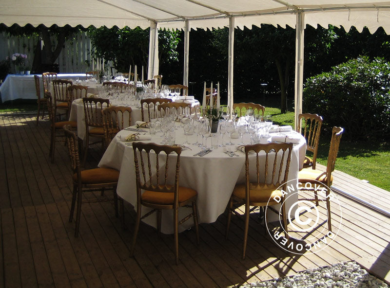 Namiot imprezowy PLUS 5x6m PE 700, Szary/Biały