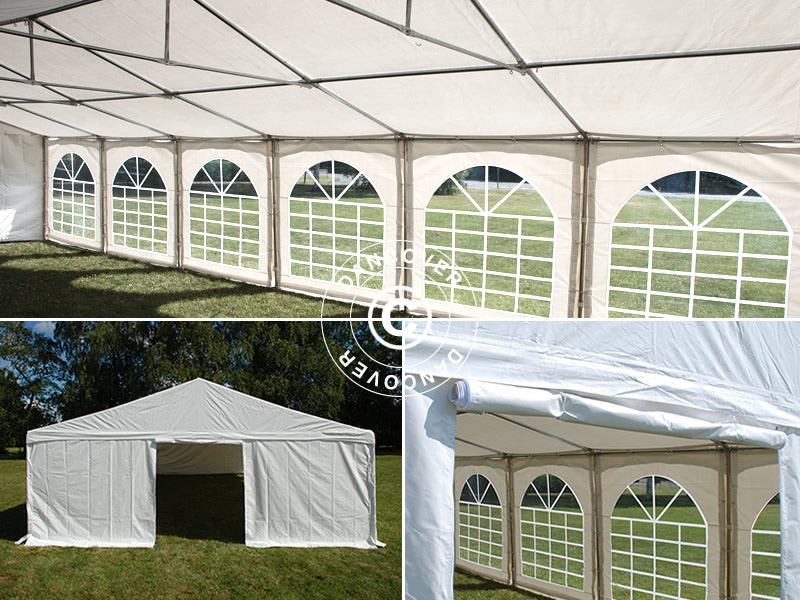 Namiot imprezowy Exclusive 6x12m PVC 900, "Arched", Biały