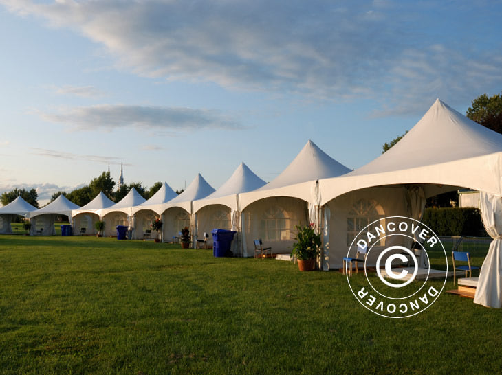 Namiot imprezowy Pagoda PartyZone 4x4m, PCV, biały