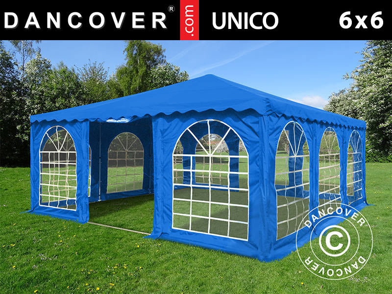 Namiot imprezowy Pagoda UNICO 6x6m, Niebieski